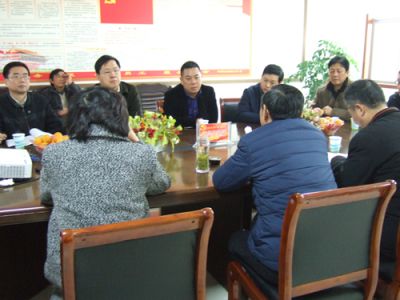 縣政府常務(wù)副縣長曹紅斌、金融辦主任靳林冬來金泉科技考察新三板掛牌上市工作